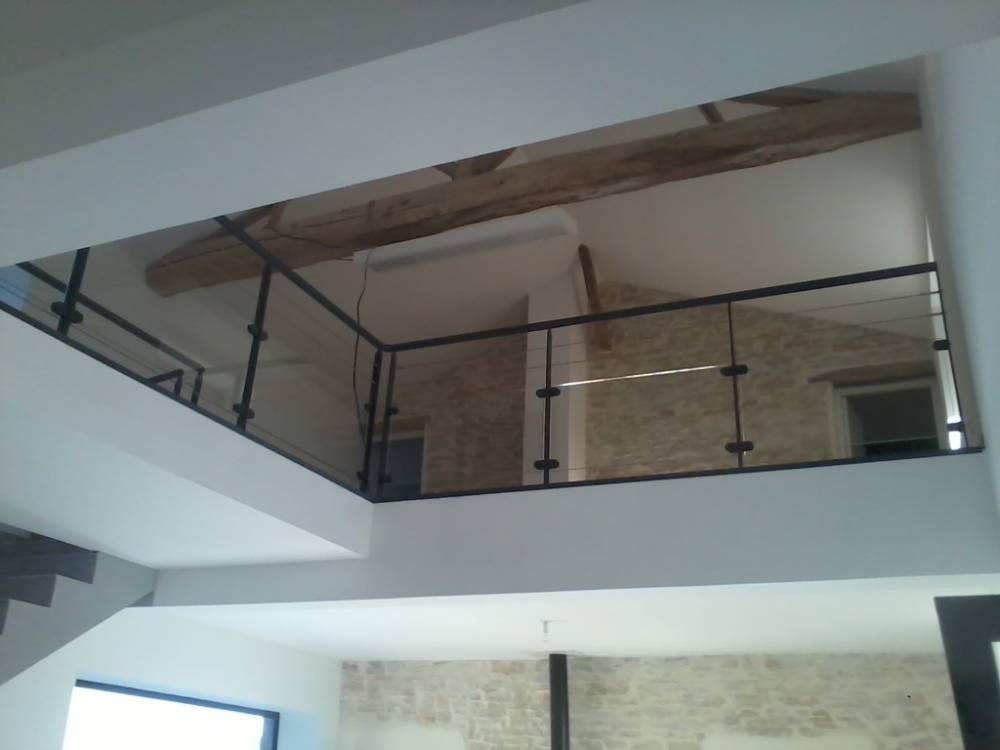 Guttin Serrurerie Chaudronnerie garde-corps mezzanine